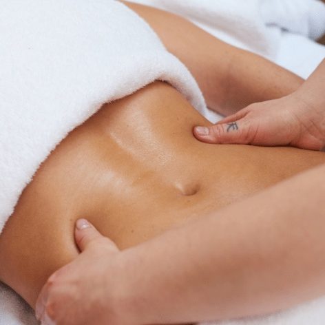 Woman receiving a relaxing Swedish back massage at Divine Lotus massage in Wolverhampton
