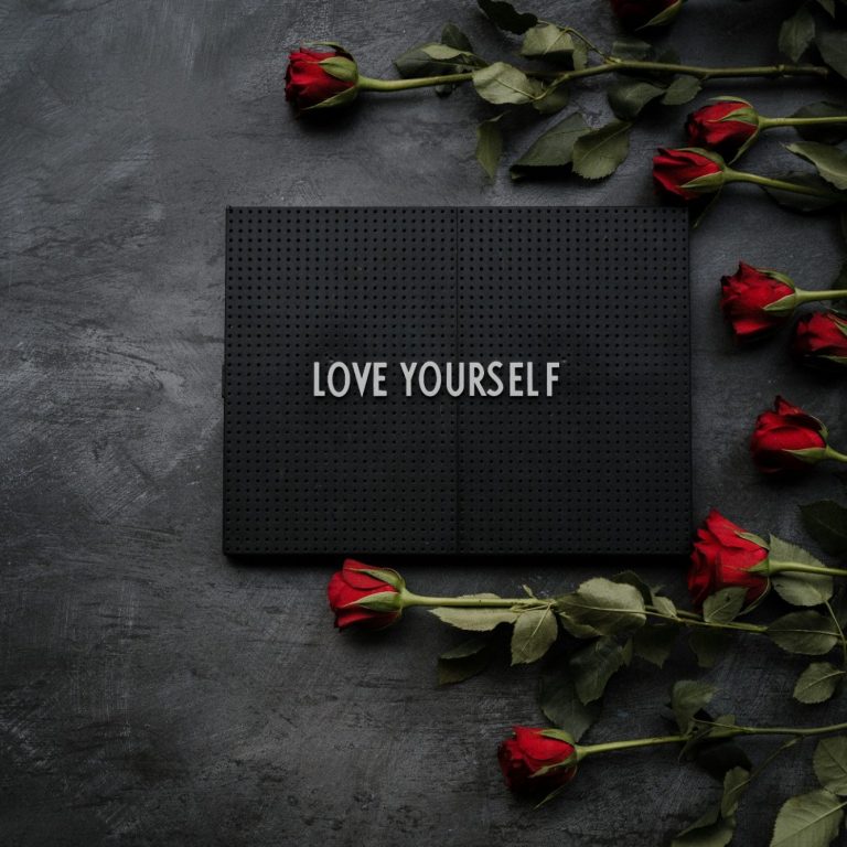 Picture of love yourself with roses