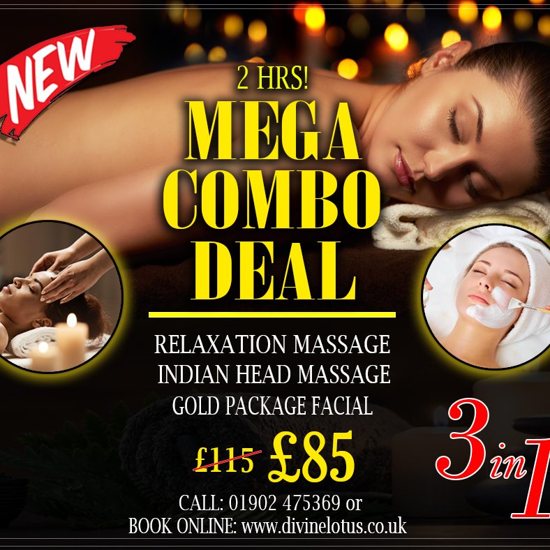 Woman receiving a relaxing Swedish back massage at Divine Lotus massages in Wolverhampton