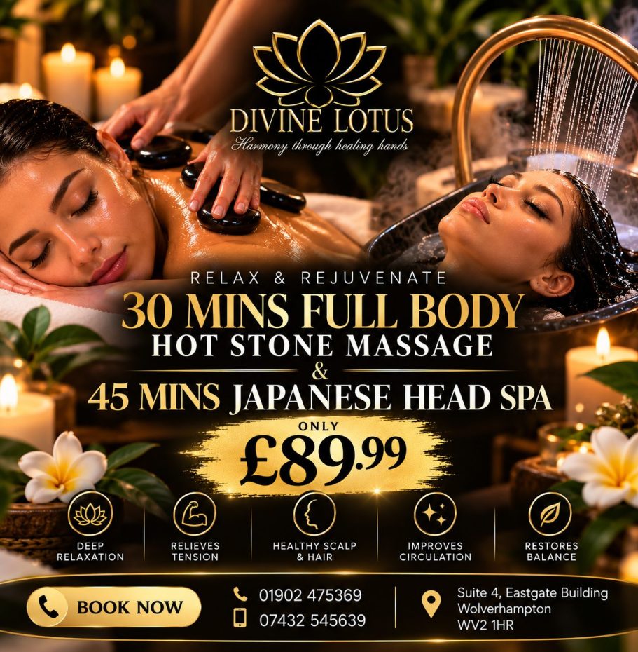 Relaxing Swedish Massage at Divine Lotus Woman receiving a relaxing Swedish back massage at Divine Lotus massage in Wolverhampton