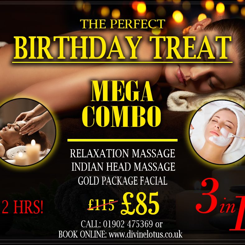 Woman receiving a relaxing Swedish back massage at Divine Lotus massages in Wolverhampton